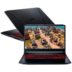 Notebook Gamer Acer Nvidia Geforce Gtx 1650 Core I5-11400h 8gb 256gb Ssd Tela Full Hd 15.6 Windows 11 Nitro 5 An515-57-579b Preto Bivolt