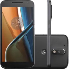 [Shoptime] Smartphone Moto G 4 Dual Chip Android 6.0 Tela 5.5'' 16GB Câmera 13MP - Preto 