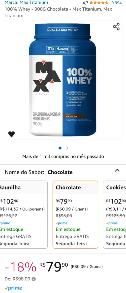 Imagem na descrição da promoção