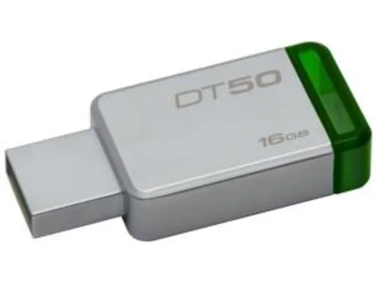 Pen Drive 16GB Kingston - DataTraveler 50 USB 3.0 (Retire na loja com Frete Grátis)
