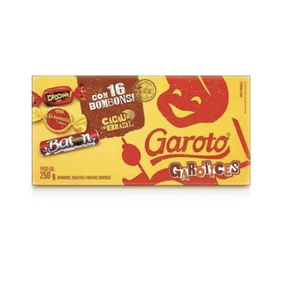 [R$8,06 CADA / CASHBACK PELANDO] 2X Caixa de Bombom Garoto - 250g