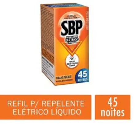Repelente Elétrico Líquido SBP Com Refil, Pacote Com 1 Unidade (fretePrime)