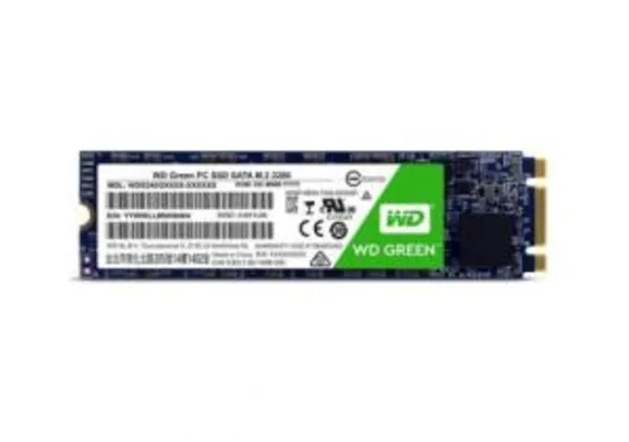 SSD WD Green M.2 2280 120GB Leituras: 545MB/s - WDS120G2G0B - R$169