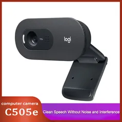 Webcam Logitec C505E HD | Microfone embutido | R$214