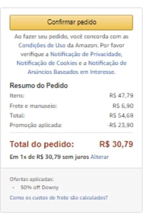 Imagem na descrição da promoção