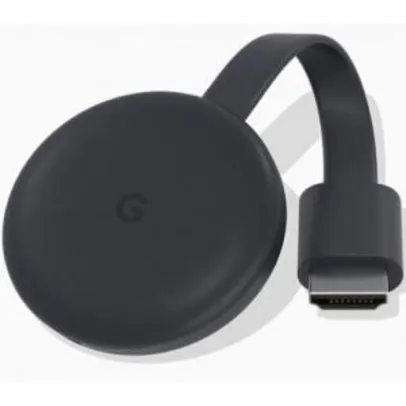 Google Chromecast 3 HDMI Full HD Resolução 1080p Preto | R$169
