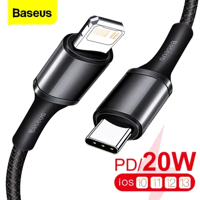 [NOVOS USUÁRIOS] Cabo Lightning Baseus USB-C R$8