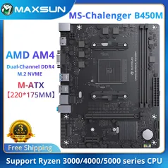 Placa Mãe Maxsun Ms-Challenger B450M