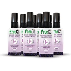 Kit 12x60ml Freecô Lavanda Bloqueador de Odores Sanitários, Freeco