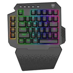 Teclado Mecânico Gamer T-Dagger Capri, RGB - T-TGK318-BL