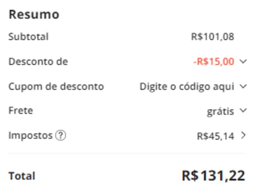 Imagem na descrição da promoção