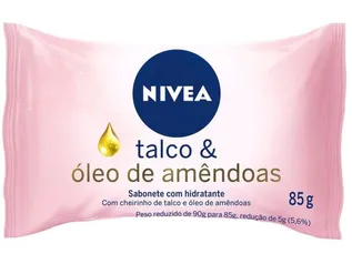 Compre 3 pague 2 Sabonete em Barra Nivea Talco & Óleo de Amêndoas - 85g