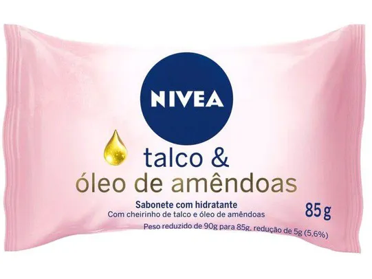 Compre 3 pague 2 Sabonete em Barra Nivea Talco & Óleo de Amêndoas - 85g