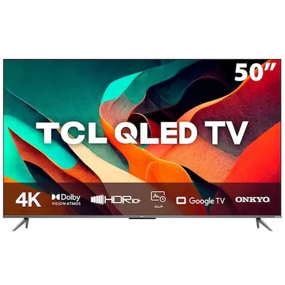 [Vip] Smart TV QLED 50" 4K TCL C635 Google TV, Dolby Vision e Atmos, Onkyo