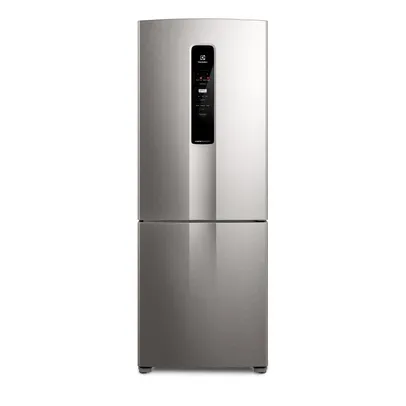 Geladeira Electrolux Frost Free 490L Efficient com AutoSense Inverse Inox Look (IB7S) -