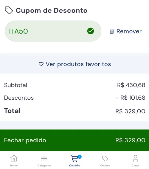 Imagem na descrição da promoção