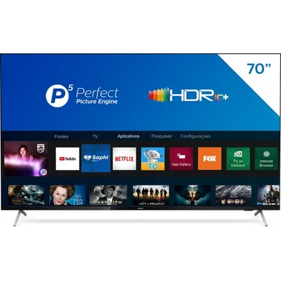 Smart TV 70'' Philips | R$3564