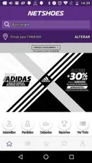 30% OFF em produtos Adidas - NETSHOES