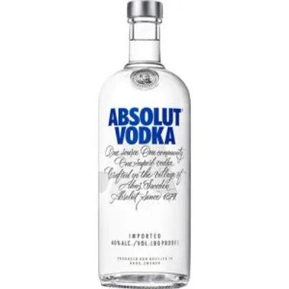 [Cartão Sub + App Sub] Vodka Absolut Original 1 Litro por R$ 62