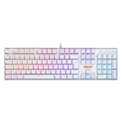 Teclado Mecânico Gamer Redragon Mitra Lunar K551W, RGB, Switch Red, ABNT2, White, K551W-RGB (PT-RED)