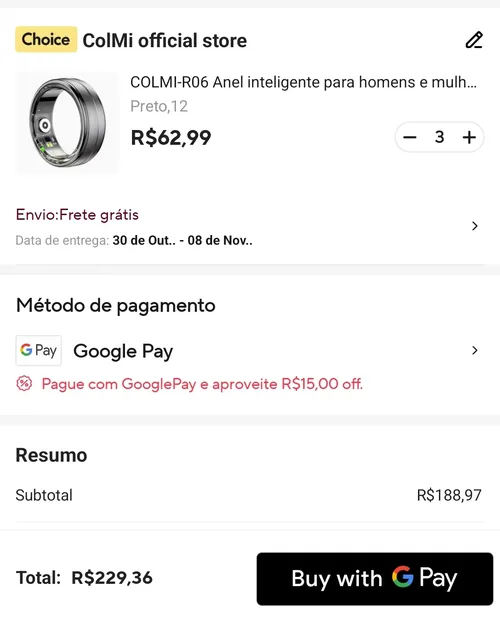 Imagem na descrição da promoção