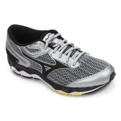 Tenis Mizuno Wave Hawk 2 Masculino - Prata e Amarelo | R$161