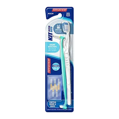 Kit dental com escovas interdentais - limpeza para aparelhos, braquets, gengivas e bochechas, Dentalclean