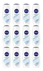 Kit Com 12 Sabonetes Liquidos Nivea Bath Care Soft 250ml