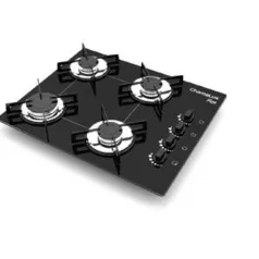 Cooktop 4 Bocas Chamalux Automático Preto Plus 599 Bivolt R$ 200