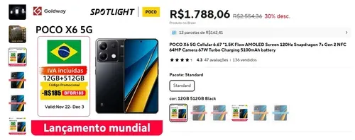 Imagem na descrição da promoção