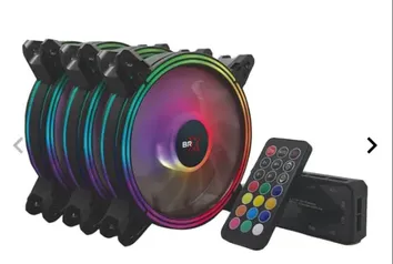 Kit Ventoinha BRX Storm Z, RGB, 3x120mm, Preto, BRX-STORMZ