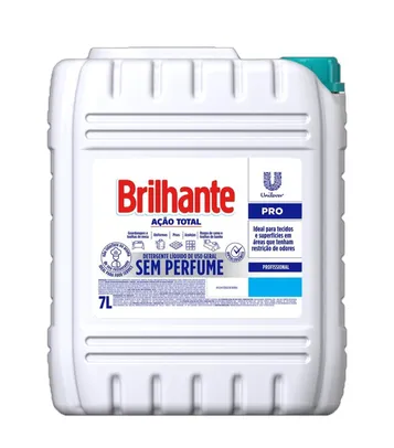 Sabão Líquido Brilhante Ação Total Profissional Sem Perfume 7L – 1 Uni