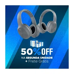 [50% na segunda unidade] Headphone Bluetooth 5.1 EDIFIER W600BT - Cinza Escuro