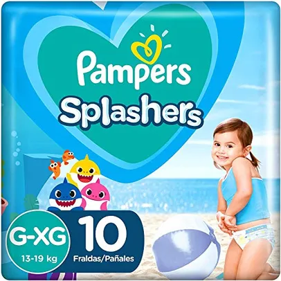 Fraldas Pampers Splashers Baby Shark - Tamanhos P-M-G-XG