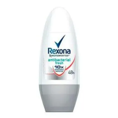 [LEVE 3 PAGUE 2] Desodorante Rexona Roll-On Feminino Antibacteriano Fresh 50ml | R$3,50 un