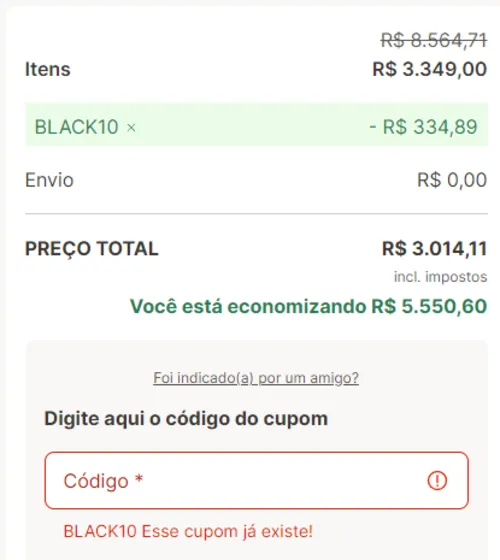 Imagem na descrição da promoção