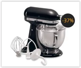 Batedeira Planetária KitchenAid Stand Mixer Onix Black 300W - Preta POR R$ 1223