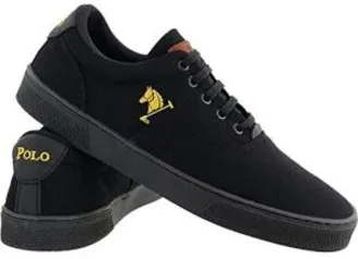 Sapatênis Polo Joy Tamanhos Especiais Números Grandes Preto com Amarelo | R$ 70