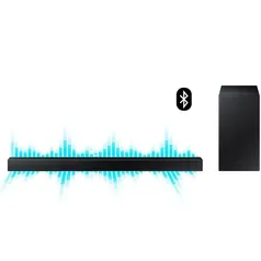 Soundbar Samsung, 2.1, 300W RMS, Bluetooth,  HW-A455