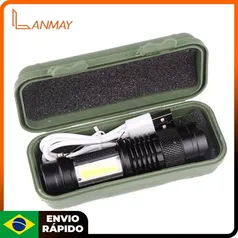 [DO BRASIL/ MOEDAS] Lanmay  Lanterna tática Luz Forte Multi-função Led  Iluminação Portátil