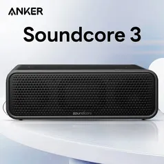 [Taxa inclusa/Moedas] Anker Soundcore 3 Caixa de som Bluetooth com Som Estéreo, Drivers de Diafragma de Titânio , Tecnologia PartyCast, BassUp