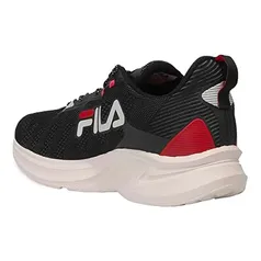 Tênis Fila Racer For All, Masculino, Preto/Bege/Vermelho, 38