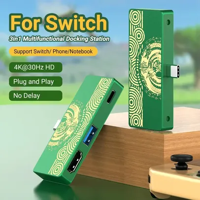  [Taxa Inclusa] Docking Station Portátil para Nintendo Switch