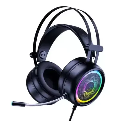 Headphone Gamer Led Rgb com Microfone Brazilpc Bpc-h1 Usb 