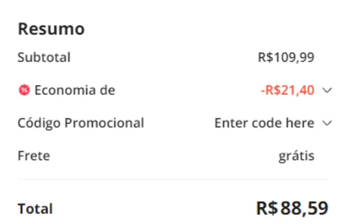 Imagem na descrição da promoção