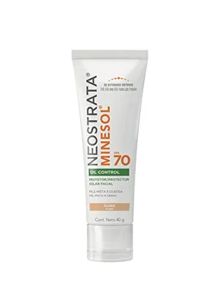 Neostrata Minesol Protetor Solar Facial Oil Control Claro FPS 70, 40g