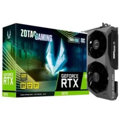 Placa de Vídeo Zotac NVIDIA GeForce RTX 3070 Twin Edge OC, 8GB, GDDR6 | R$4.112