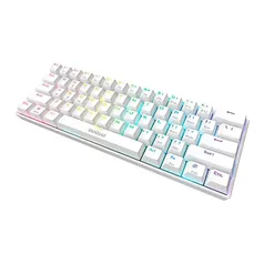 [REEMBALADO]Teclado Mecanico Gamdias Herpes Branco RGB Switch Vermelho