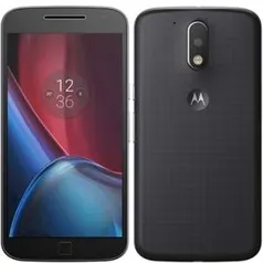 [EFACIL] Smartphone Moto G 4ª Geração Plus, Dual Chip, Preto, Tela 5.5", 4G+WiFi, Android 6.0, 16MP, 32GB - Motorola POR R$1395,09