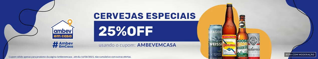 Cupom de 25 % OFF em cervejas Especiais no Empório da Cerveja